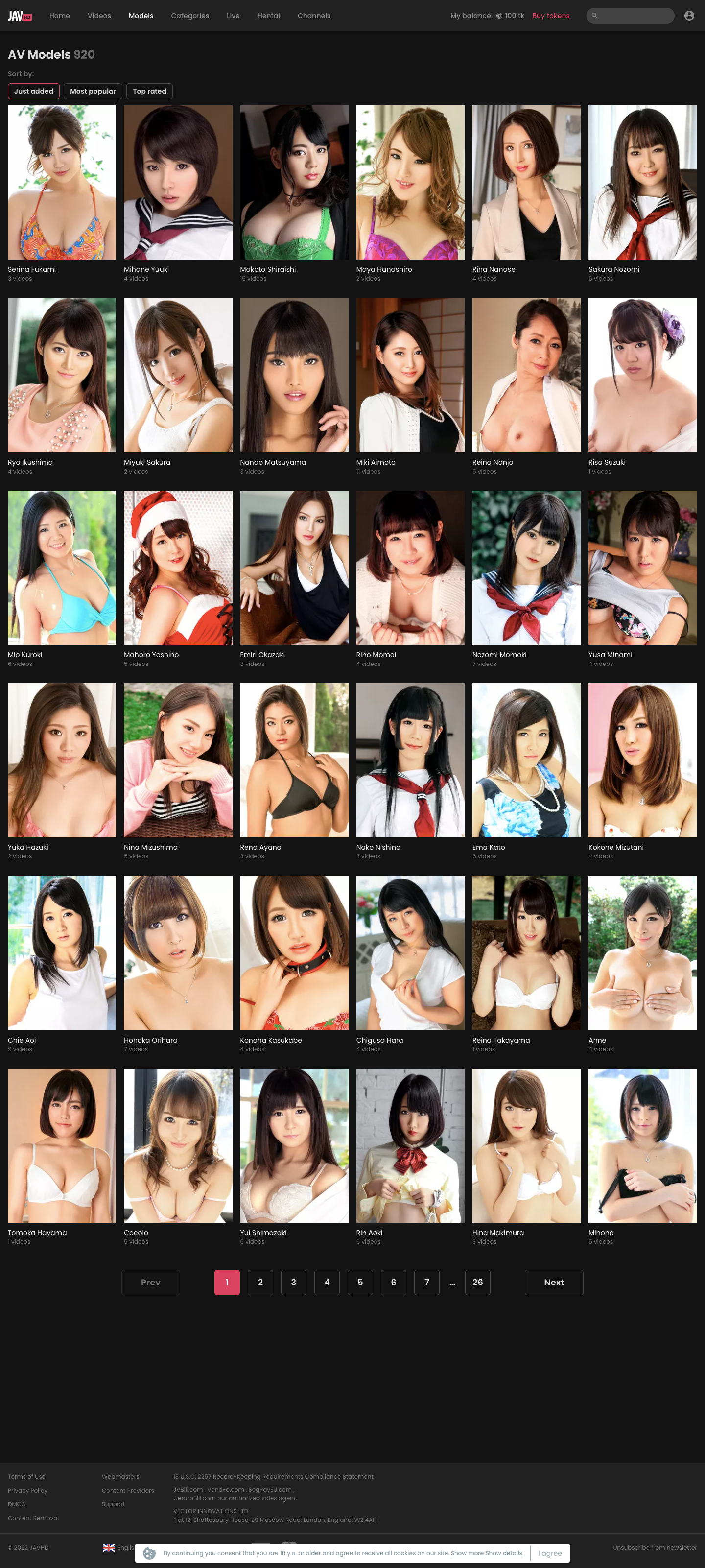 JAV HD models